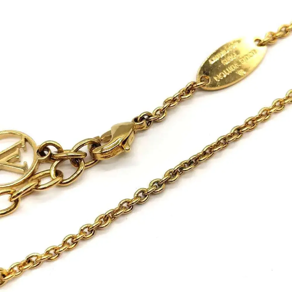LOUIS VUITTON Gold Charm Bracelet